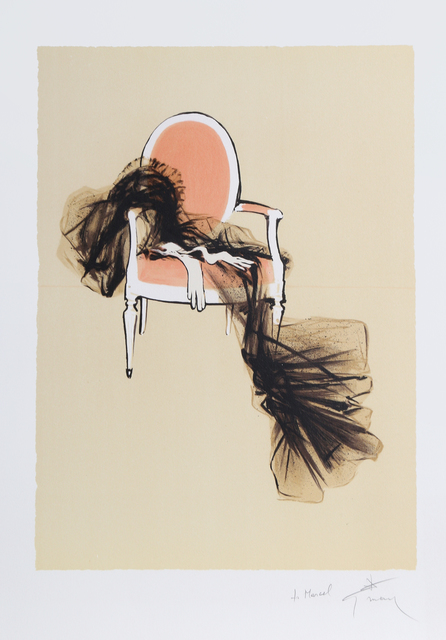 René Gruau, ‘Dress on a Chair’, ca. 1990, Print, Lithograph, RoGallery