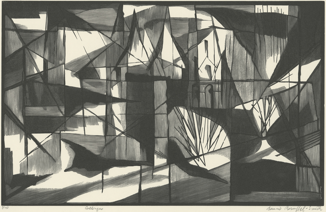 Bernard Brussel-Smith, ‘Collonges Shapes’, 1961, Print, Wood Engraving, Childs Gallery