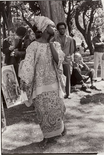 Ruth-Marion Baruch, ‘Young woman at Free Huey Rally, De Fremery Park, Oakland, CA’, 1968, Norton Museum of Art