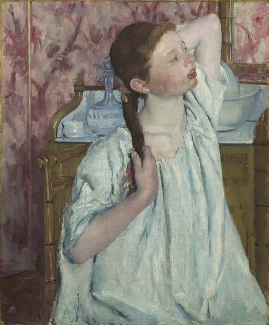 Mary Cassatt, ‘Girl Arranging Her Hair’, 1886, National Gallery of Art, Washington, D.C.