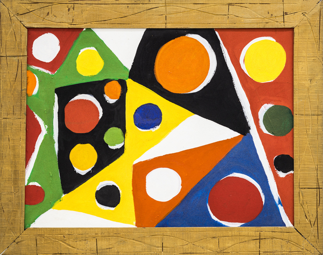 Kim MacConnel, ‘Kuba’, 1991, Painting, Cotton flocking and acrylic on canvas, painted carved wood frame, Rosamund Felsen Gallery