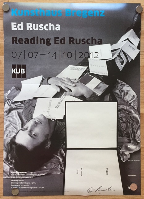 Ed Ruscha, ‘Signed Exhibition Poster (Reading Ed Ruscha)’, 2012, Kwiat Art
