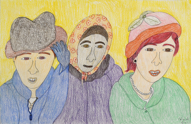 Shuvinai Ashoona, ‘Untitled (#148-2337’, 2020, Drawing, Collage or other Work on Paper, Coloured Pencil, Ink on Paper, Madrona Gallery