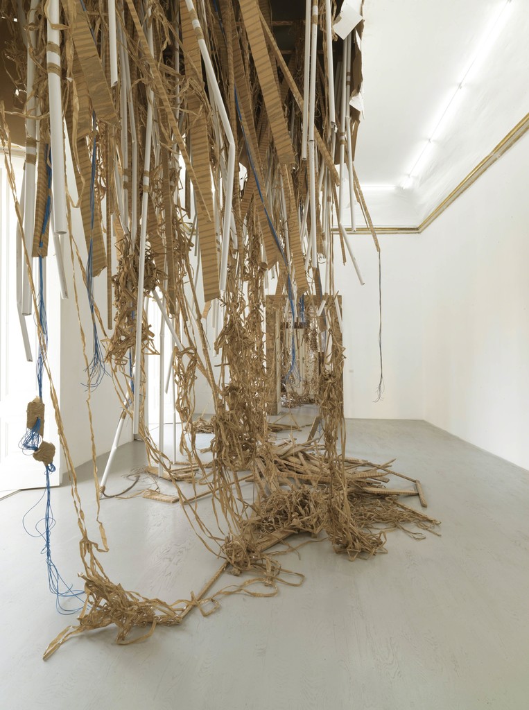 Thomas Hirschhorn - break-through - partial view of the exhibition - April 2013 - Galleria Alfonso Artiaco, Napoli Thomas Hirschhorn - break-through - partial view of the exhibition - April 2013 - Galleria Alfonso Artiaco, Napoli