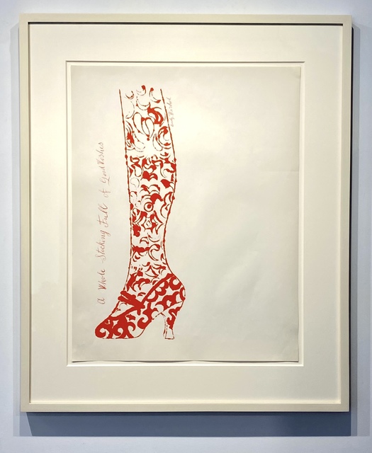 Andy Warhol, ‘A Stocking Full of Good Wishes’, 1956, Print, Offset lithograph in colors, Woodward Gallery