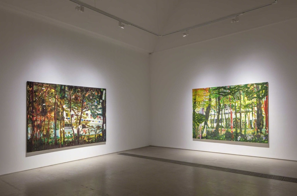 Installation view of the exhibition Peter Doig "Cabins and Canoes: the Unreasonable Silence of the World"
Faurschou Foundation, Beijing, 2017
Artworks in this photo:
Concrete Cabin West Side(1993) and Concrete Cabin(1991-92)©Peter Doig
Photograph by Kitmin Lee
©Faurschou Foundation Installation view of the exhibition Peter Doig "Cabins and Canoes: the Unreasonable Silence of the World"
Faurschou Foundation, Beijing, 2017
Artworks in this photo:
Concrete Cabin West Side(1993) and Concrete Cabin(1991-92)©Peter Doig
Photograph by Kitmin Lee
©Faurschou Foundation