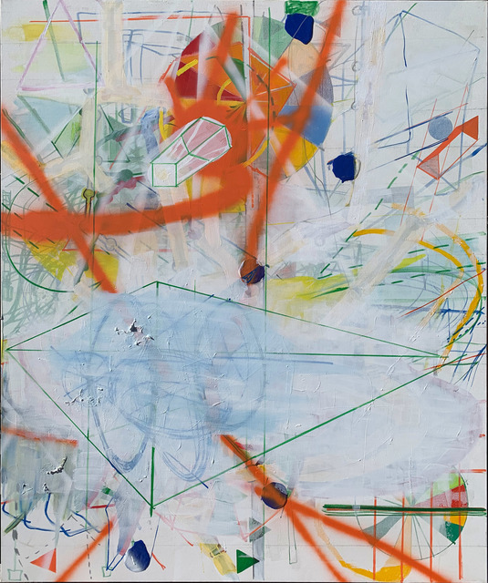 Lorraine Tady, ‘Overlook Mountain, Woodstock, NY (Monastery/Resource Holding Potential/Octagon Vibration Series 1 - Tryp 2)’, 2020, Painting, Acrylic on canvas, Barry Whistler Gallery