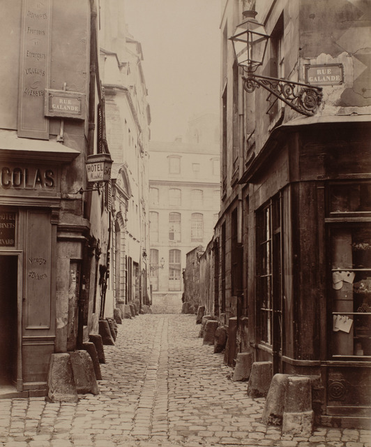 Charles Marville, ‘Rue Saint-Julien-le-Pauvre de la Rue Galande’, ca. 1865, Photography, Albumen silver print from wet collodion on glass negative, Robert Koch Gallery