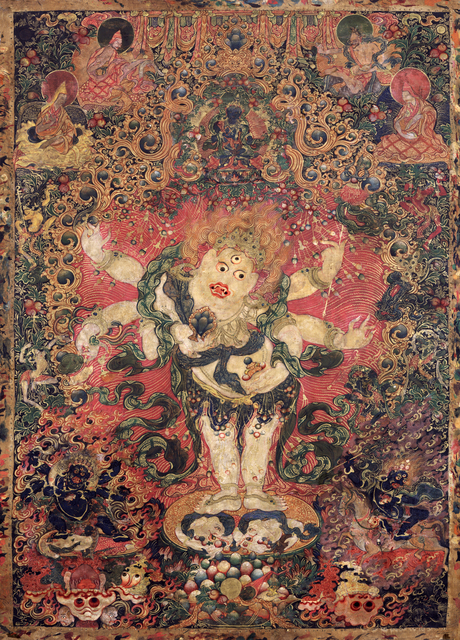 ‘Six-armed White Mahakala’, Late 18th century, Rubin Museum of Art