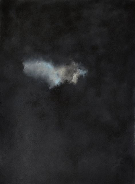 Kerstin Paillard, ‘Moon III’, 2019, Drawing, Collage or other Work on Paper, Pigments on handmade torn deckle edges paper, BBA Gallery