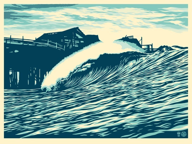P.O.P WAVE (Blue) Shepard Fairey X Craig Stecyk III