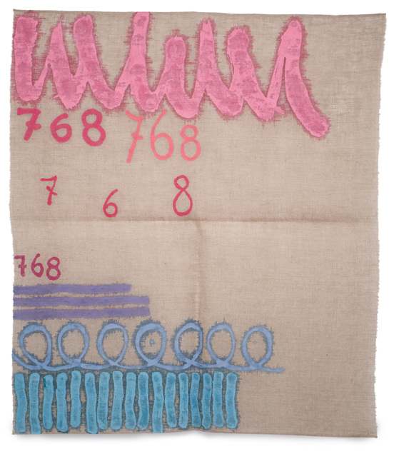 Giorgio Griffa, ‘Tre linee con arabesco’, 1993, ABC-ARTE