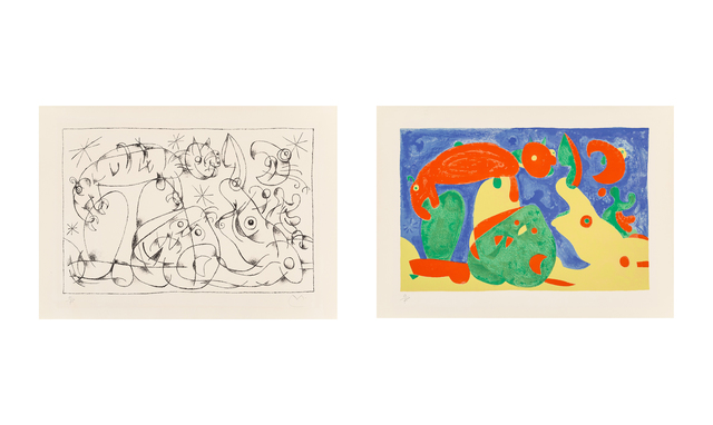 Joan Miró, ‘Untitled, from Suite pour Ubu Roi (two works)’, 1966, Heritage Auctions