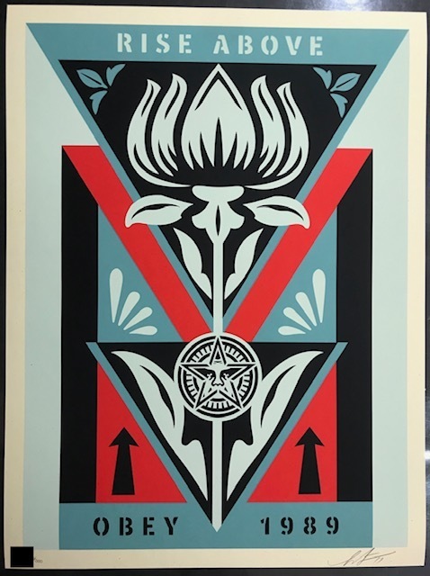 Shepard Fairey, ‘Obey Deco Flower "Black"’, 2019, New Union Gallery