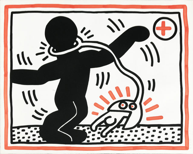 Keith Haring, ‘Untitled #1, from Free South Africa’, 1985, Print, Lithograph, Hamilton-Selway Fine Art