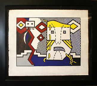 Roy Lichtenstein, ‘AMERICAN INDIAN THEME V’, 1980, Print, WOODCUT, Marcel Katz Art