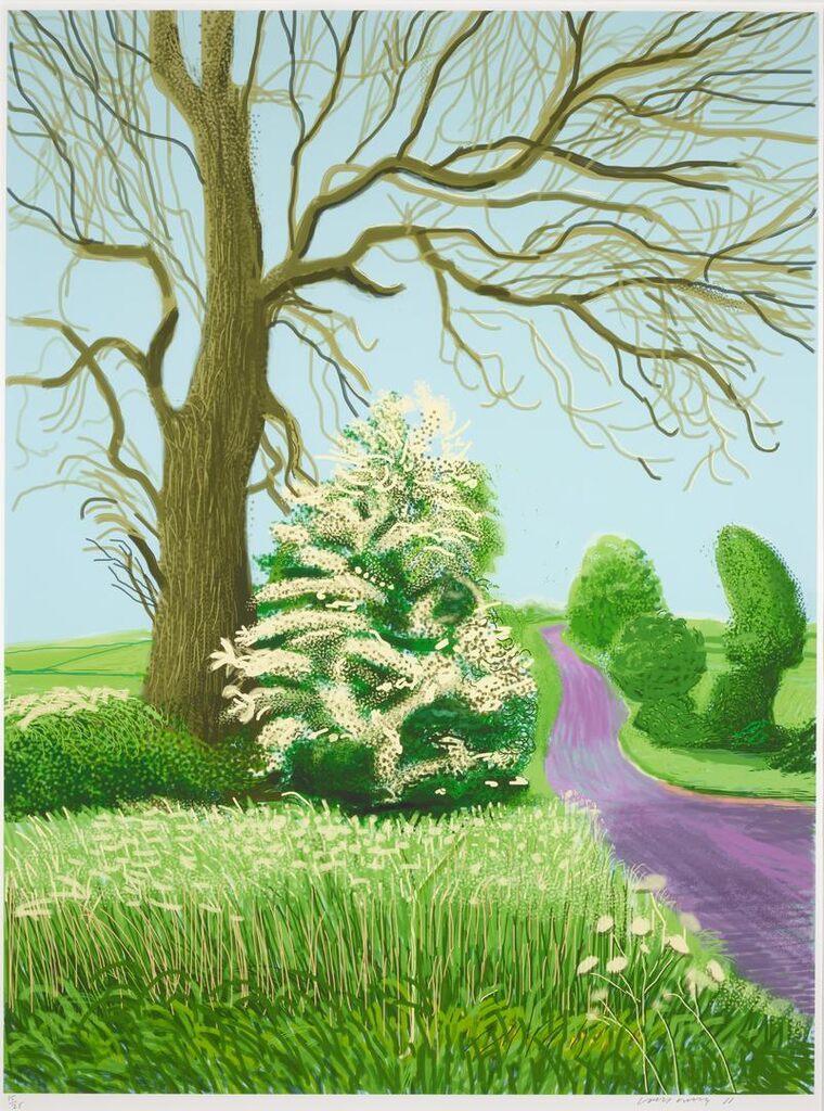 David Hockney - The Arrival of Spring in Woldgate, East Yorkshire in 2011 (twenty eleven) - 12 May