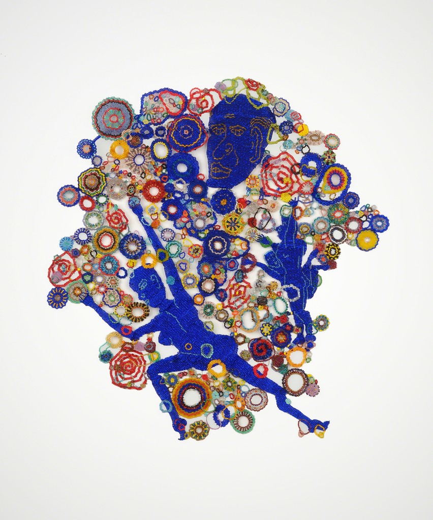 Cobalt, Yellow Circles, 2010
Joyce J. Scott
Cobalt, Yellow Circles, 2010
Glass beads, thread
Collection of Joanne Gold and Andrew Stern
Courtesy of Goya Contemporary
Photographer: Michael Koryta Cobalt, Yellow Circles, 2010
Joyce J. Scott
Cobalt, Yellow Circles, 2010
Glass beads, thread
Collection of Joanne Gold and Andrew Stern
Courtesy of Goya Contemporary
Photographer: Michael Koryta