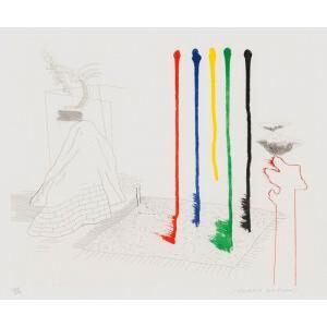 David Hockney - I Say They Are, 16 from The Blue Guitar (M.C.A.T. 193)