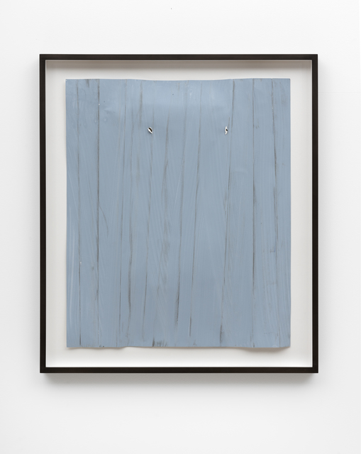 Özcan Kaplan, ‘Papierarbeit (blau) #4, Januar 2018’, 2018, Drawing, Collage or other Work on Paper, Dispersion paint, ink, paper, FELD+HAUS