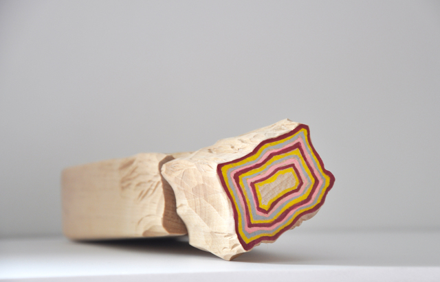 Cristina Avello, ‘Flor de crecimiento X’, 2020, Sculpture, Birch wood, pigment and acrylic, Lucia Mendoza