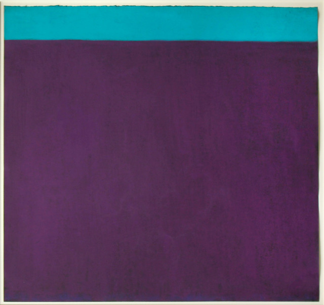 Harriet Zabusky-Zand, ‘Purple and Turquoise’, ca. 2005, Drawing, Collage or other Work on Paper, Pastel, Elizabeth Clement Fine Art