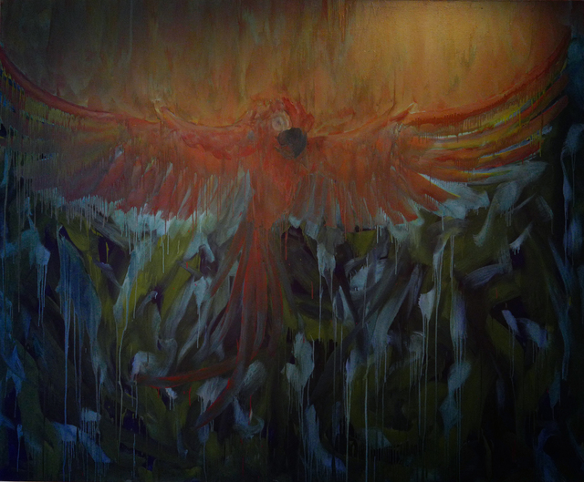 Julian Khol, ‘Feuervogel’, ca. 2015, Painting, Ho Gallery