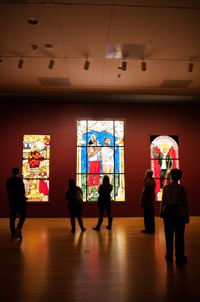 Installation view of Kehinde Wiley: A New Republic at the Seattle Art Museum. © Seattle Art Museum, Photo: Elizabeth Crook. Installation view of Kehinde Wiley: A New Republic at the Seattle Art Museum. © Seattle Art Museum, Photo: Elizabeth Crook.
