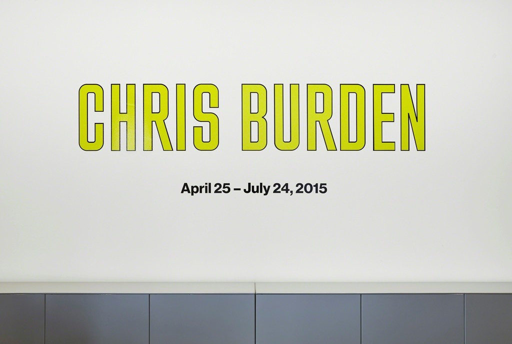 Chris Burden April 25 - July 24, 2015 © Chris Burden. Courtesy of the artist and Gagosian Gallery. Photography by Thomas Lannes. Chris Burden April 25 - July 24, 2015 © Chris Burden. Courtesy of the artist and Gagosian Gallery. Photography by Thomas Lannes.