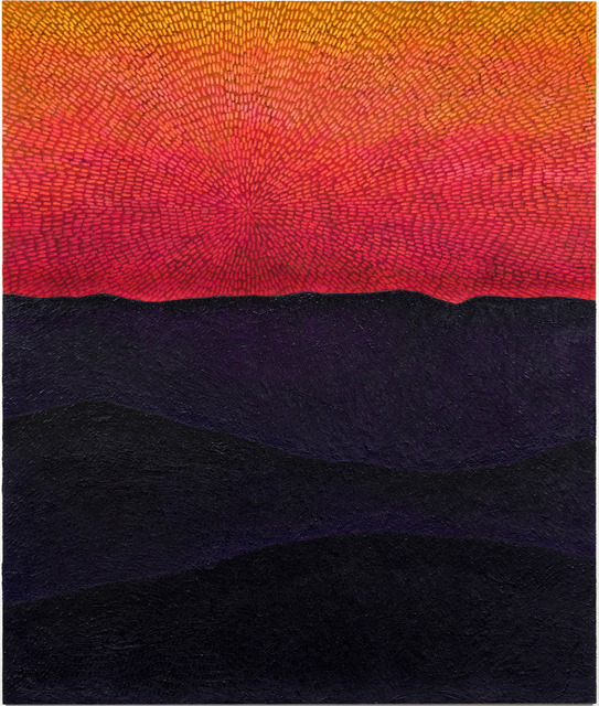 Jennifer Guidi, ‘Force of Instinct (Painted Universe Mandala SF #1G, Sunset Sky, Black-Purple Mountains, Natural Ground)’, 2017-2018, Gagosian