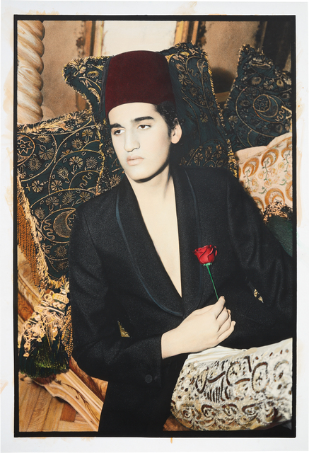 Youssef Nabil, ‘Lonely Pasha, Cairo’, 2002, Print, Hand colored gelatin silver print, Phillips