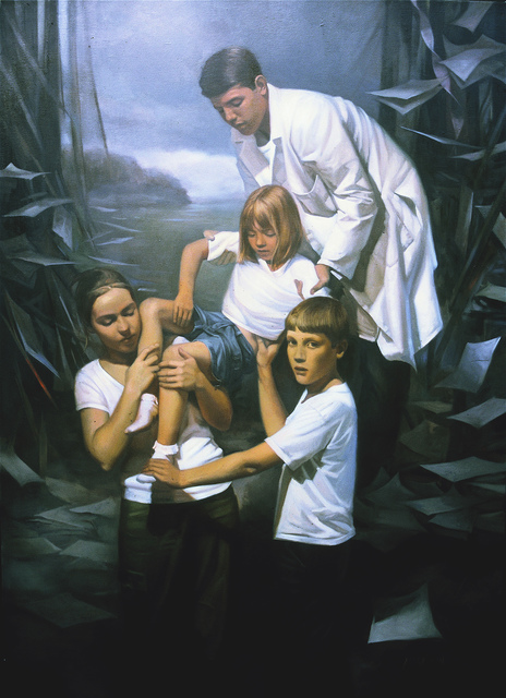 Margaret Morrison, ‘Descent’, 2001, Painting, Oil on canvas, Woodward Gallery