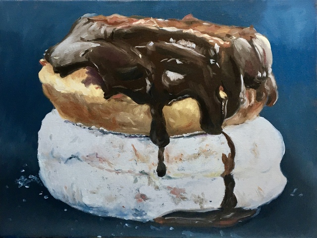 Jessica Brackett, ‘Gooey Stack’, 2020, Painting, Oil on Canvas, ShockBoxx