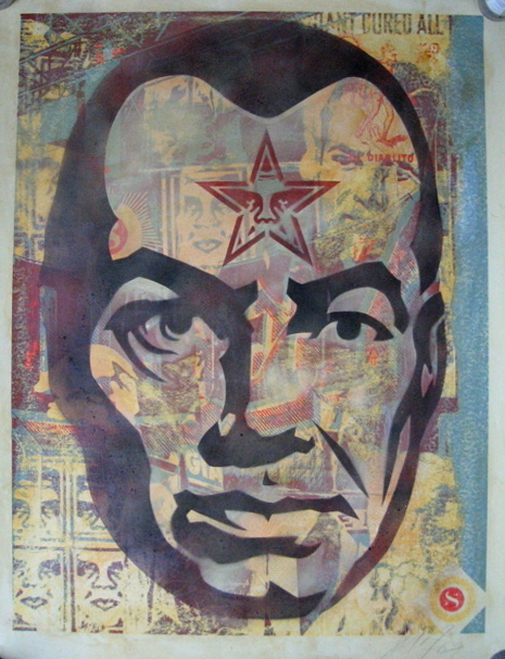 Shepard Fairey, ‘Big Brother (Stencil Collage On Paper)’, 2003, Prescription Art
