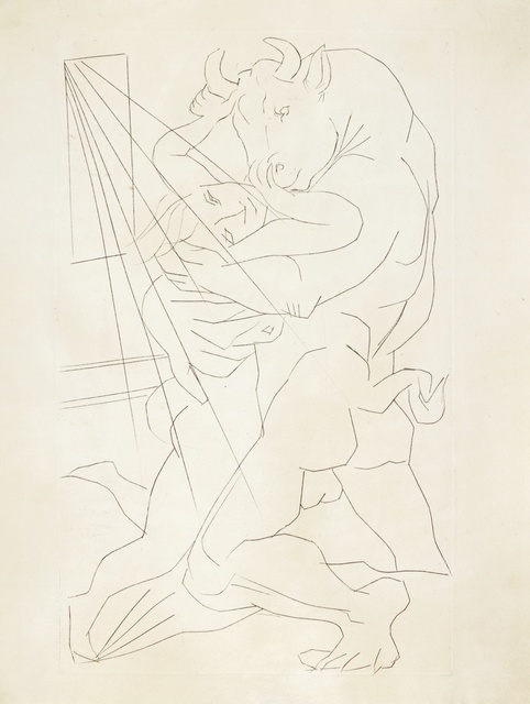 Pablo Picasso, ‘Minotaure embrassant une Femme (B. 283; Ba. 431)’, Sotheby's