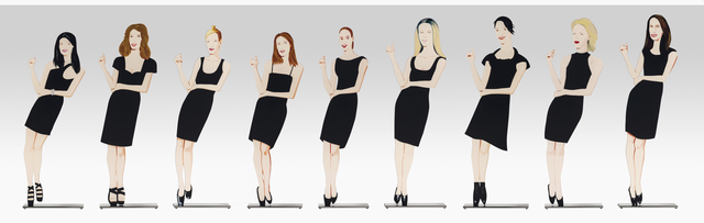 Alex Katz, ‘Black Dress (Cutout)’, 2018, Galerie Schimming