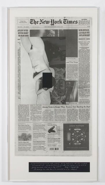 Leigh Ledare, ‘An Invitation: Thursday, July 28, 2011’, 2012, The FLAG Art Foundation