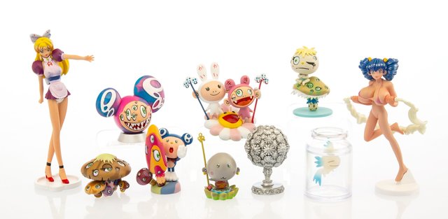 Takashi Murakami, ‘Superflat Museum, set of 10’, 2005, Sculpture, PVC figures, Heritage Auctions
