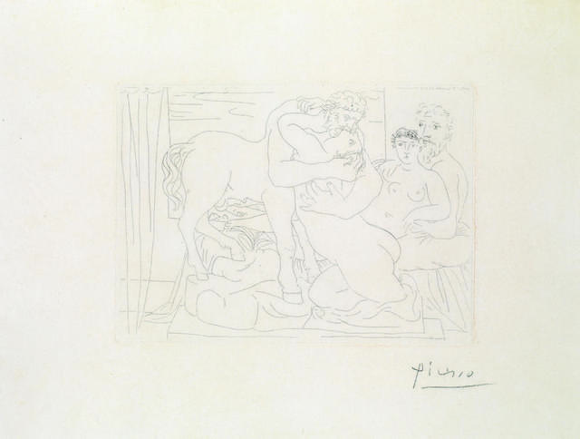 Pablo Picasso, ‘Le Repos Du Sculpteur Devant Un Centaure Et Une Femme. 1933’, Itineris
