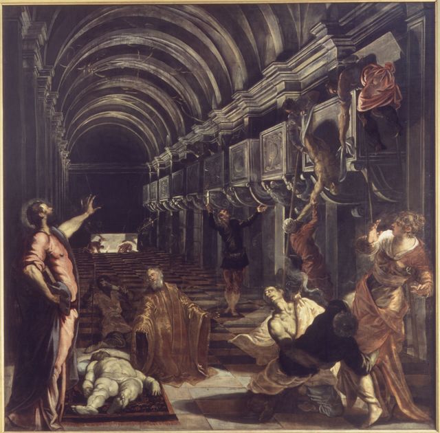 Jacopo Tintoretto, ‘Miracle of St. Mark: The Discovery of the Saint’s Body’, 1562-1566, Pinacoteca di Brera