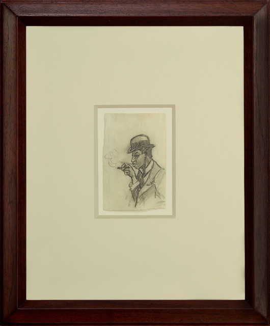 Edward Hopper, ‘Man Smoking a Cigar’, ca. 1900, Thurston Royce Gallery of Fine Art, LTD.