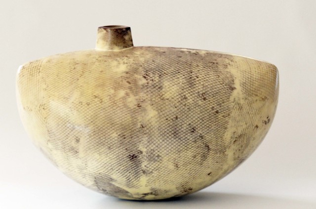 Alison Kay, ‘Yellow Vessel with Off Centre Opening’, 2016, J. Cacciola Gallery