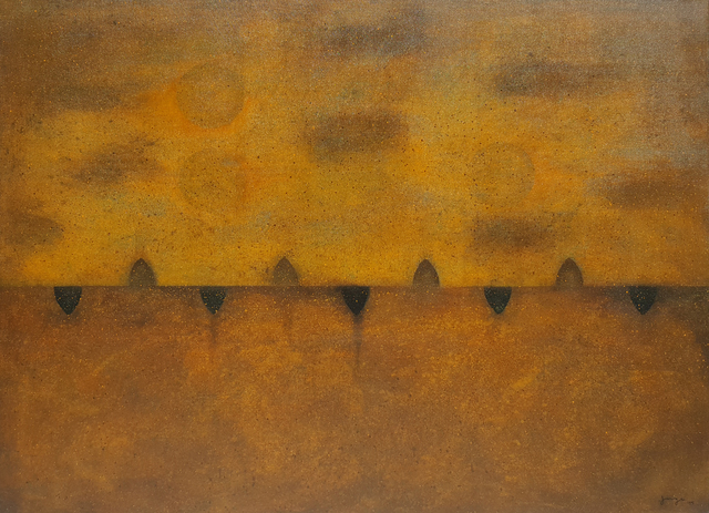 Jorge González Velázquez, ‘Tres soles’, 2016, Painting, Acrylic on canvas, Aldama Fine Art