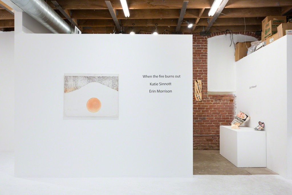 Erin Morrison & Katie Sinnott - 'When the fire burns out', installation view. Chimento Contemporary. Photo: Ruben Diaz Erin Morrison & Katie Sinnott - 'When the fire burns out', installation view. Chimento Contemporary. Photo: Ruben Diaz
