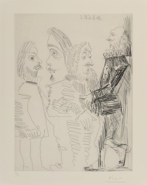 Pablo Picasso, ‘Quatre hommes en costume rembranesque, from Séries 347’, 1968, Heritage Auctions