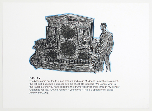 Otabenga Jones & Associates, ‘OJBK FM (Coloring Page)’, 2017, Inman Gallery