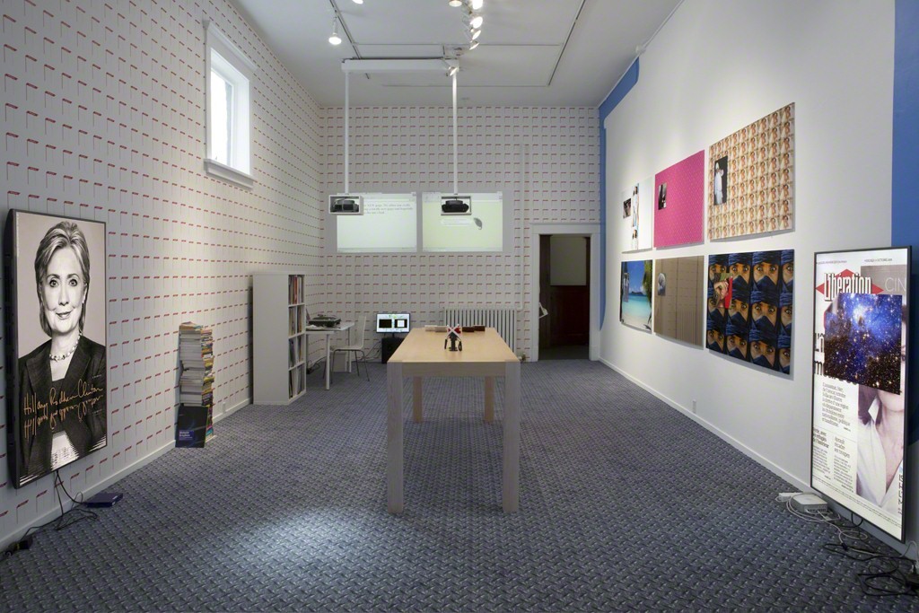 Cory Arcangel and Olia Lialina, “Asymmetrical Response” (installation view), Western Front, 2016. Photo by Maegan Hill-Carroll. Cory Arcangel and Olia Lialina, “Asymmetrical Response” (installation view), Western Front, 2016. Photo by Maegan Hill-Carroll.