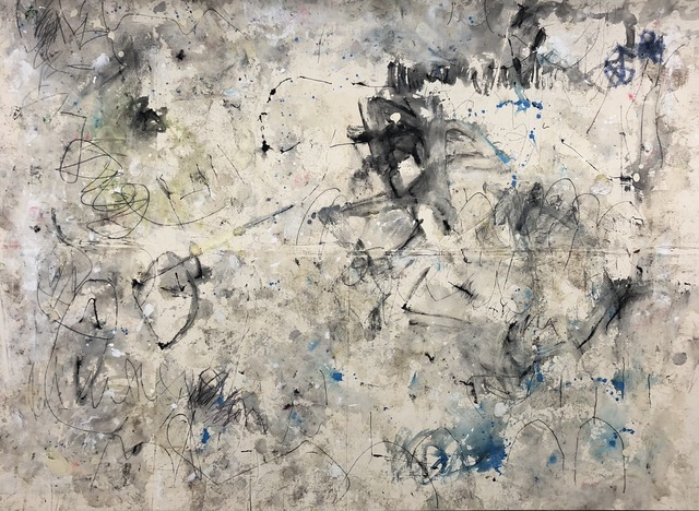 Kimberly Rowe, ‘Origin’, 2018, Painting, Charcoal, acrylic, sand, gel medium, ink on canvas, TWFINEART