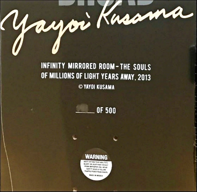 Yayoi Kusama Infinity Mirror Skate Deck The Souls Of