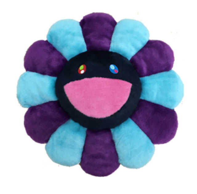 Takashi Murakami, ‘FLOWER CUSHION PURPLE & BLUE’, 2019, Design/Decorative Art, Polyester and acrylic, Marcel Katz Art